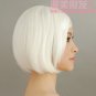 30cm Short Hair White Cosplay Wig