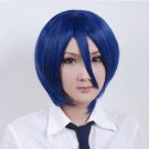 Kazami Tomohiko Navy Blue Cosplay Wig