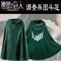 Attack on Titan Scout Regiment Mikasa Ackerman Cloak Cosplay Costume