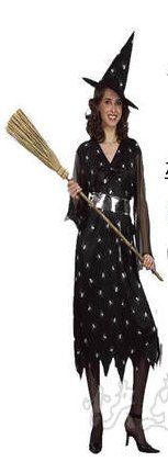 Free shipping Halloween Spider Witch Cosplay Costume
