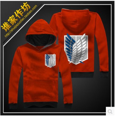 Attack on Titan Jiyu no Tsubasa Sweater Cosplay Costume(Red)