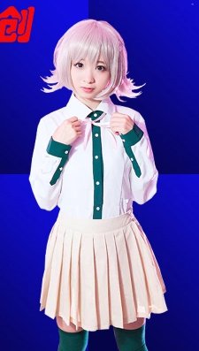 Fast Shipping A Set Of Danganronpa Chiaki Nanami Cosplay Costume (Include:wig)