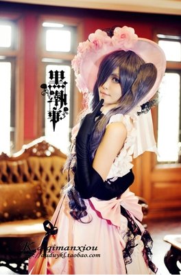 Fast Shipping Black Butler Ciel Phantomhive female version Cosplay Costume