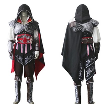 Custom made Assassin's Creed II Ezio Auditore da Firenze Black Cosplay ...