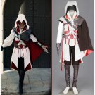 Custom made Assassin's Creed II Ezio Auditore da Firenze White Cosplay Costume