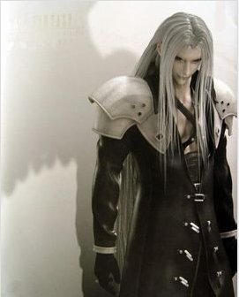 A set of Final Fantasy Sephiroth Cosplay Costume (include wig)