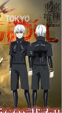 Tokyo Ghoul 2 Kaneki Ken Cosplay Costume (Include:wig and mask)