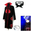 Naruto Akatsuki cloak Konan Cosplay Costume (include cloak,headband and rings)