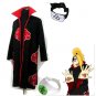 Naruto Akatsuki cloak Deidara Cosplay Costume (include cloak,headband and rings)
