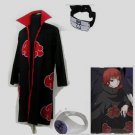 Naruto Akatsuki cloak Sasori Cosplay Costume (include cloak,headband and rings)