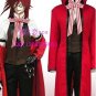 Custom Made Black Butler Grell Sutcliff Cosplay Costume &iuml;&frac14;�include wig)