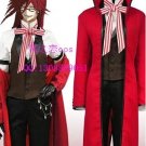 Black Butler Grell Sutcliff Cosplay Costume (include wig)