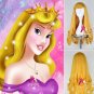 Sleeping Beauty Aurora Princess cosplay wig