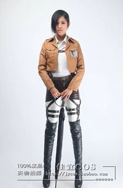 Custom made Attack on Titan  Mikasa Ackerman Cosplay Costume