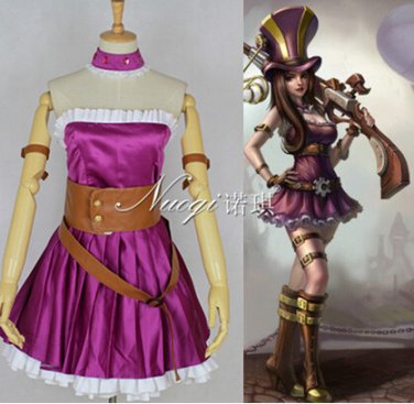 Custom made League of Legends Sheriff of Piltover Caitlyn Cosplay Costume