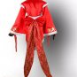 Custom made League of Legends The Fist of Shadow Akali Cosplay Costume (red)