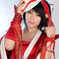Custom made League of Legends The Fist of Shadow Akali Cosplay Costume (red)