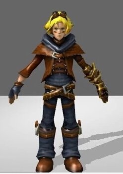 Custom made League of Legends The Prodigal Explorer Ezreal Cosplay Costume (blue)