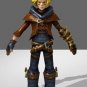 Custom made League of Legends The Prodigal Explorer Ezreal Cosplay Costume (blue)