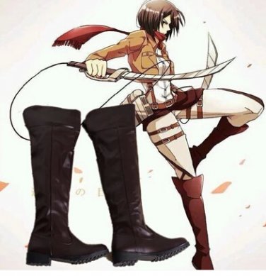Attack on Titan Mikasa Ackerman Cosplay Boots
