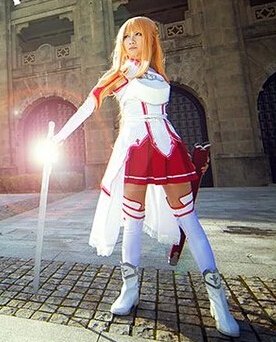 Sword Art Online Asuna/Yuuki Asuna Cosplay Boots