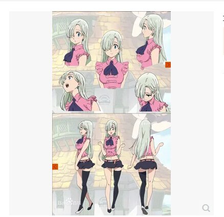 The Seven Deadly Sins! Elizabeth Liones Cosplay Costume