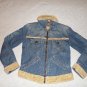 Levis Womens Fur Lined Denim Jacket Size L