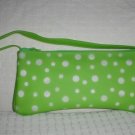 handbagbargains: Green with White Accent Jelly Purse