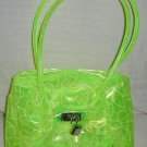 handbagbargains: Yellow Jelly Plastic Purse with Swirl Print