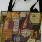 handbagbargains: Wine Bottle Print Tapestry Handbag Totebag