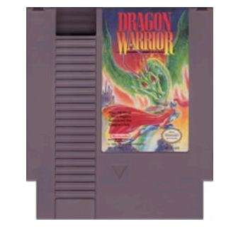 DRAGON WARRIOR Original 8-bit Nintendo NES Game Cartridge with Instructions