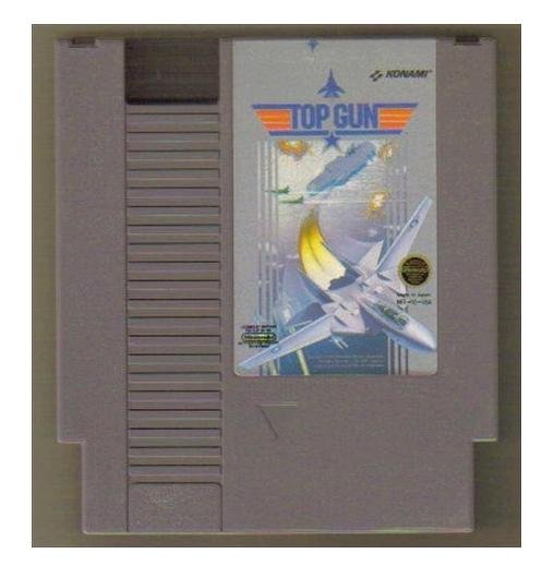 TOP GUN Original 8-bit Nintendo NES Game Cartridge