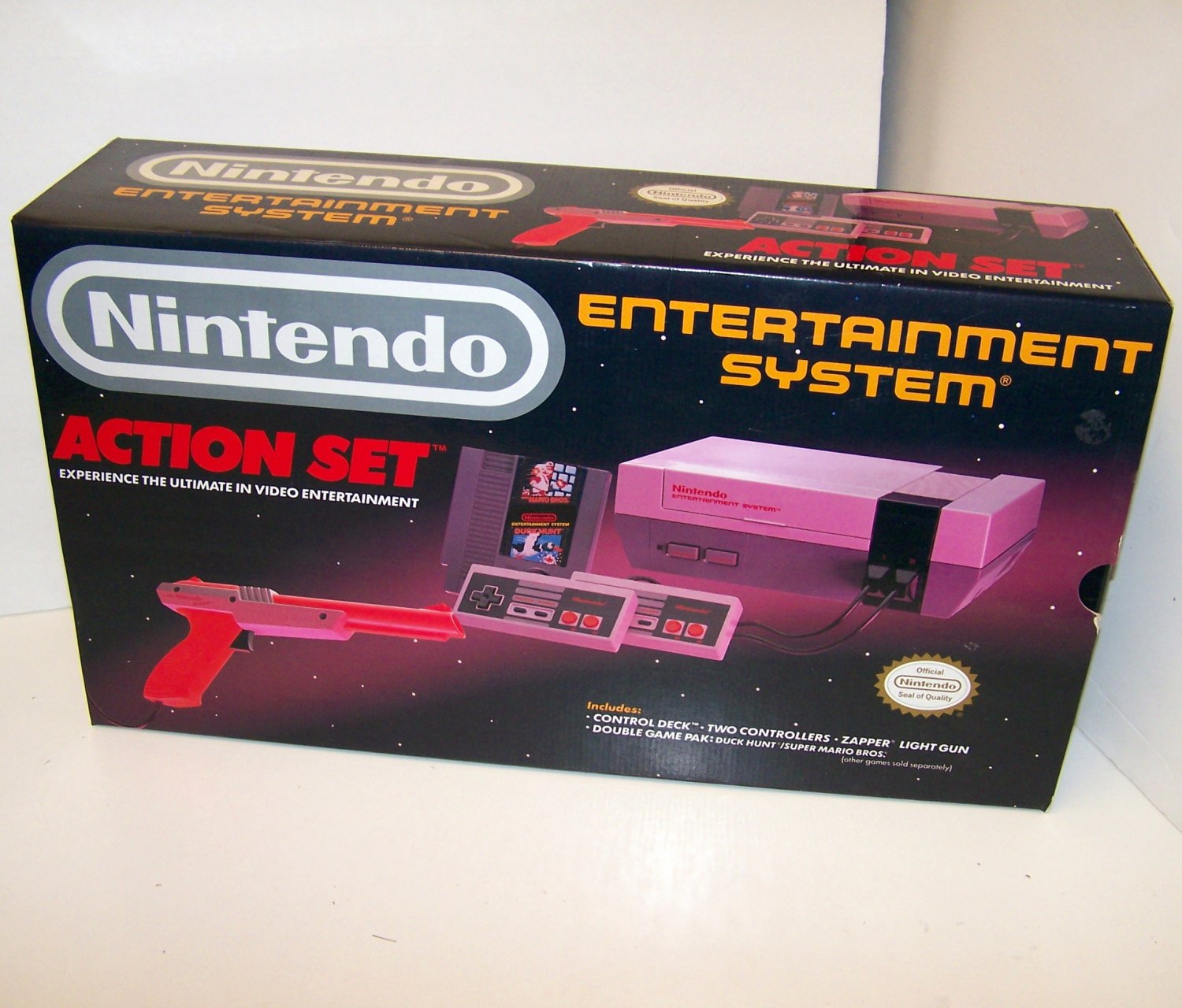 Original Nintendo NES entertainment system Complete Action Set in box ...