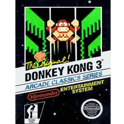 Donkey Kong 3 Arcade Classics Series Original 8-bit Nintendo NES Game ...