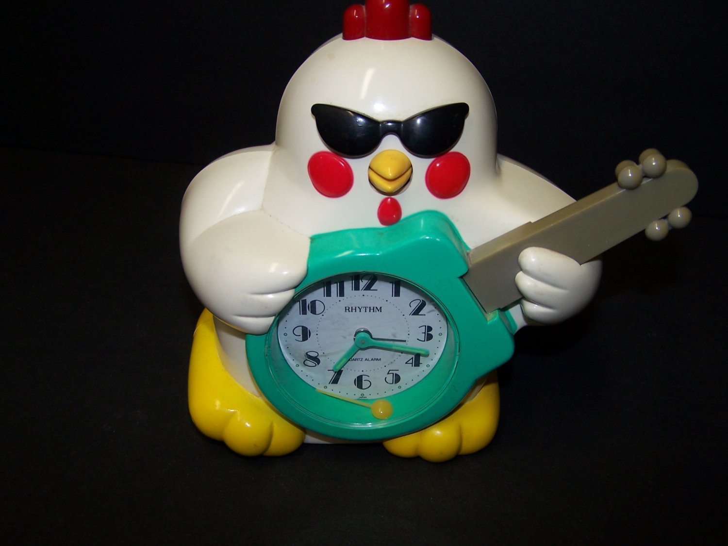 Vintage Rock N Roll Rhythm Chicken Clock Japan Speak Up Alarm Clock