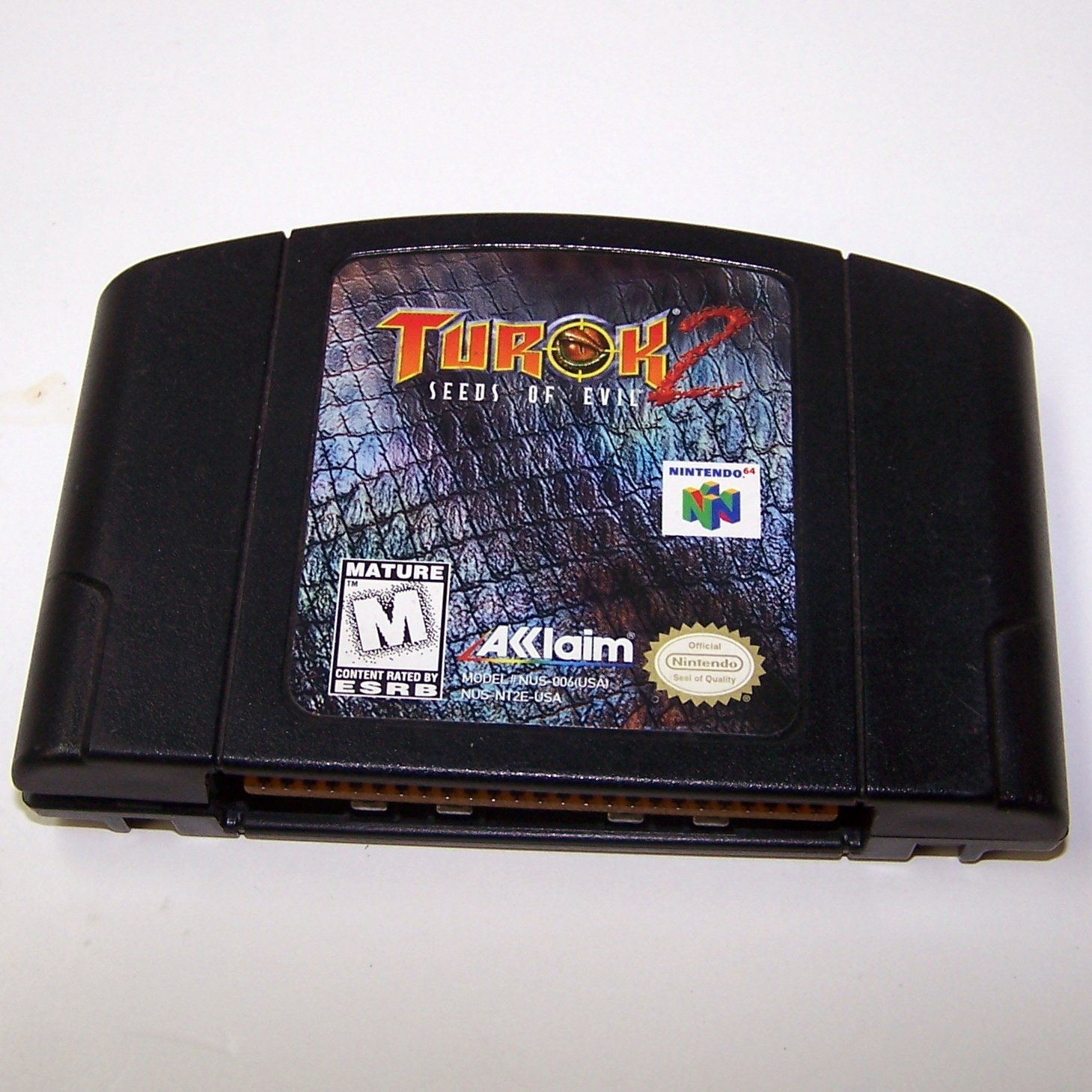 Turok 2 Seeds of Evil N64 Nintendo 64 Game Cartridge