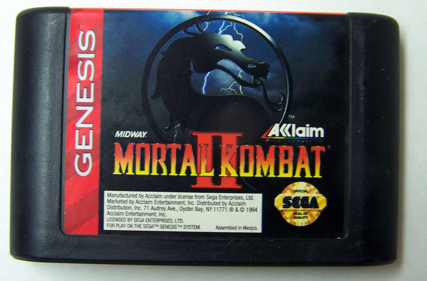Mortal Kombat 2 MKII Sega Genesis Game
