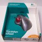 Logitech USB TrackMan Track Ball Wired Mouse with scroll Wheel