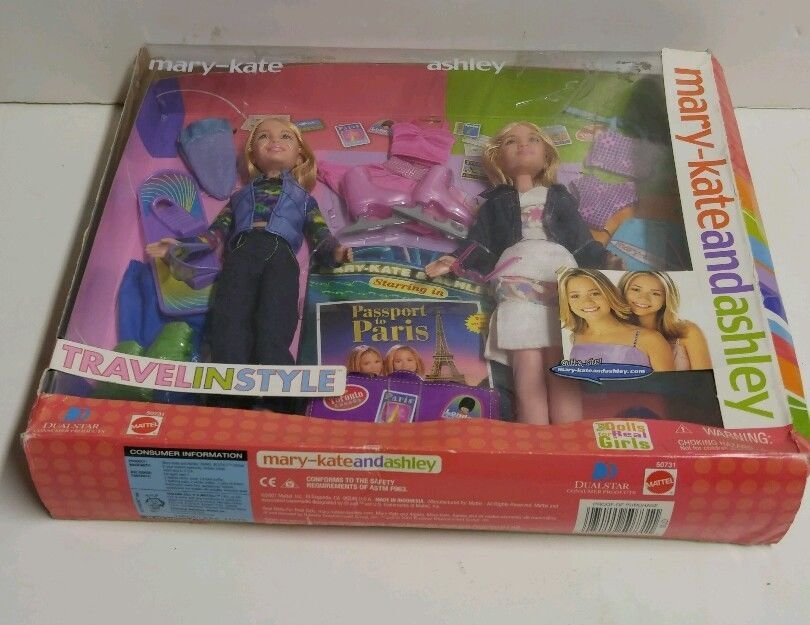 Mary Kate And Ashley Olsen Travel In Style Passport To Paris Mattel 2001