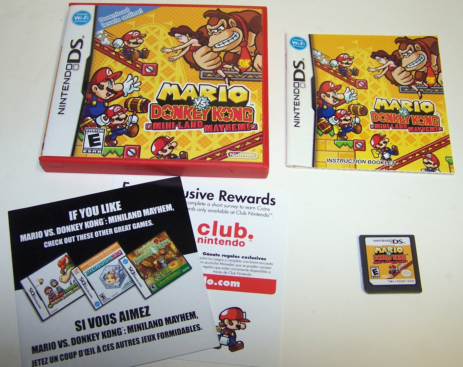 Mario vs. Donkey Kong Mini-Land Mayhem! Nintendo DS cartridge