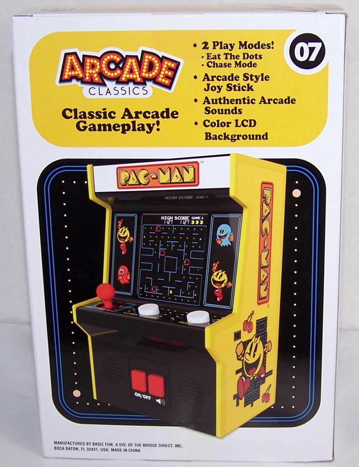 Pac Man Arcade Classics Mini Arcade 7 New Sealed Color Screen Version 8061