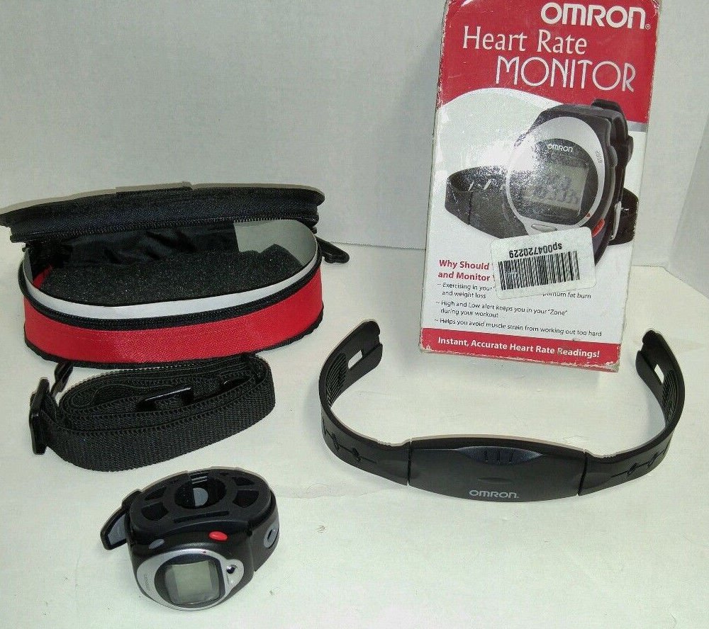 Omron Heart Rate Monitor HR-100C with 3 Functions - New, with Case