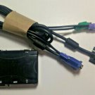 LinXcel PS-121G-B 2-Port PS2 KVM Switch with Cable Tested Works
