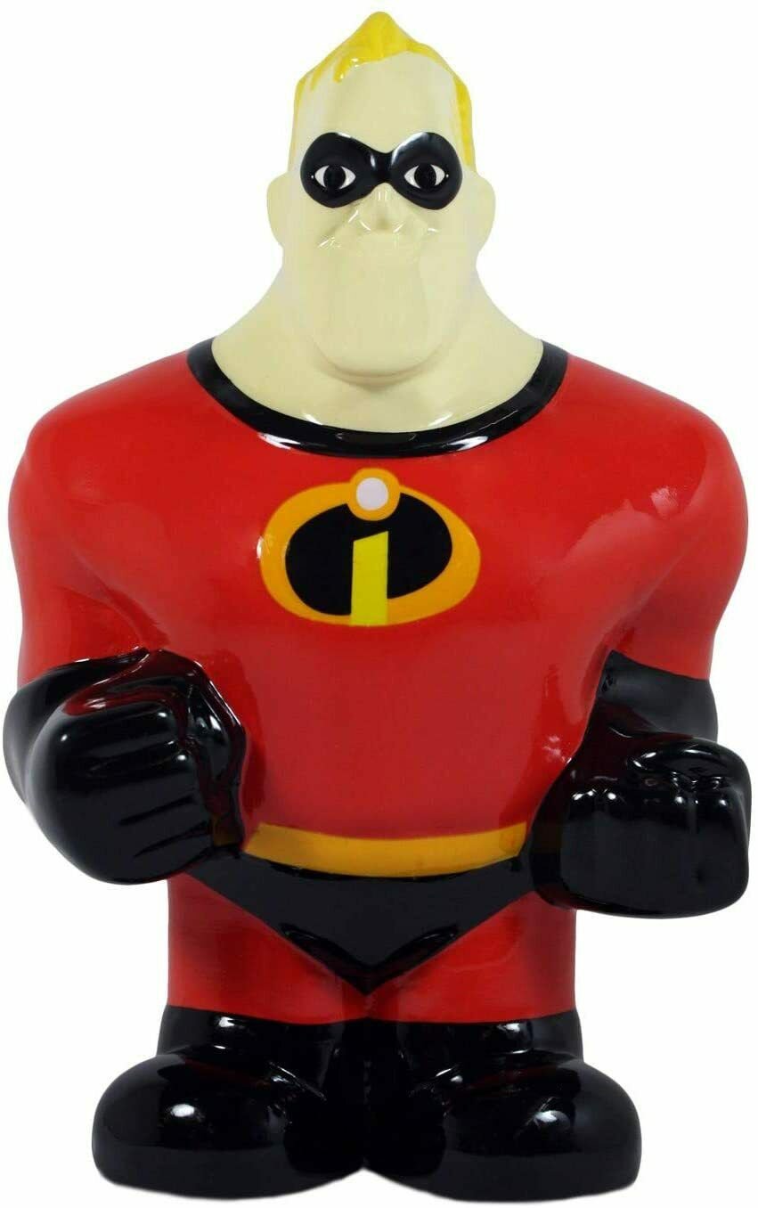 Disney Mr. Incredible Ceramic Money Coin Kids Toddler Children Bank Pixar
