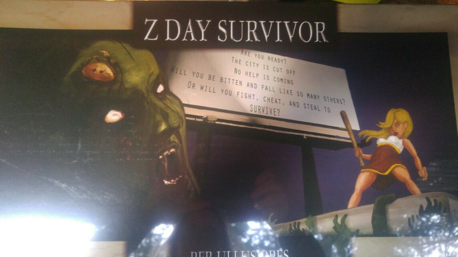 Z DAY SURVIVOR Zombie Board Game Per Ulles Opes 2010 HotJ Games NEW