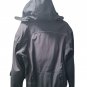 Womens Black Motorcycle Jacket Padded Reinforced Softshell Hooded Street & Steel