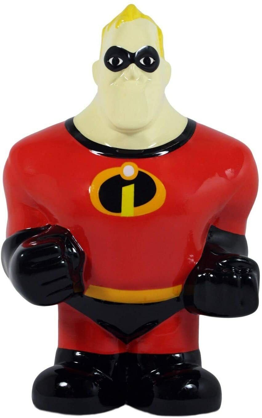 Disney/Pixar The Incredibles Ceramic Bank Mr. Incredible Figure Money Coin Kids
