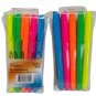 Integra Fluorescent Highlighters Chisel Mark 12 packages per box (60 pens total)