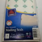AVERY Printable Clear Mailing Seals 1" round 480 Labels Laser Ink Jet 524 AVERY Printable Clear Mailing Seals 1" round 480 Labels Laser Ink Jet 524