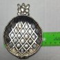 Vintage Eleanor Claire Silvertone Pineapple Trinket Tray Made In Japan